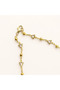 Triangle Stone Chain Anklet - Brass Plated Anklet - 3