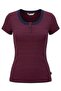 Stripe Women's Striped T-Shirt Navy Blue-Red - 3