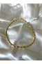 Women's Gold Color Stone Bamboo Model Necklace - 4