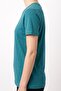 Unisex Green Crew Neck Oversize T-Shirt - Basic Loose Fit Casual T-Shirt - 5
