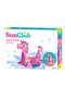 Seahorse Kids Inflatable Ride-On Pool Float Raft with Handles, PVC - 7