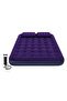 Double Inflatable Air Mattress, Air Pump, 191x137x22cm, Navy - 2