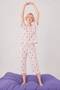 100% Cotton Combed Cotton Capri Pajama Set Short Sleeve T-Shirt and Capri Pajama Bottoms - 5