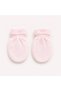 100% Cotton Openwork Baby Girl 5-Piece Hospital Discharge Set with Newborn Booties 0-3 Months Baby Pink - 3