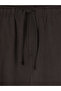 Lcw Modest Brown Elastic Waist Wide Leg Women's Trousers - 6