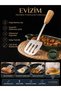 Steel Spatula with Bamboo Handle for Grilling Hamburger Meat and Serving
