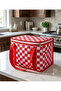 Thermo Luxury Picnic Bag Red Plaid - Beach Bag - Thermo Picnic Bag 35 X 20 X 20 cm (20 Liters) - 3
