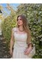 Beige Linen Corset Blouse with Rope Detail - 6