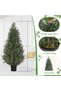 2 PCS Artificial Topiary Cedar Trees, 4 FT Artificial Plants Outdoor with Realistic Moss & Pot, UV Rated Fake Plants for Front Porch Decor, Living Room - 5