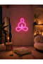 Yoga Meditasyon Figürlü LED Neon Duvar Tablosu | Pembe Aydınlatmalı Modern Dekor | Salon