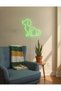 Köpek Figürlü LED Neon Duvar Tablosu | Yeşil Aydınlatmalı Modern Dekor | Çocuk Odası - 4