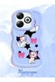 Infinix Smart 8 Compatible Case Camera Protector Blue Silicone Couple Phone Case Character Pattern - 2
