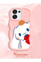 Oppo A6 Pro 5g Compatible Case Camera Protector Pink Silicone Couple Phone Case Stripe Pattern - 2