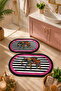 Non-Slip Based Washable 2-Piece Oval Elephant Pattern Bath Mat and Toilet Set – Modern Bathroom Rug