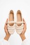 Women's Breathable Tulle Detailed Buckle Stylish Daily Ballet Shoes