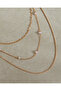 Women Gold Layered Beaded Necklace - 2