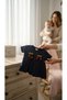 Baby Girl Navy Blue Polka Dot Cherry Detailed Set Short Sleeve Blouse and Leggings 2-Piece Combination - 6