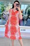 V-Neck Viscose Dress 6Y286
