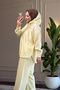 6392 - Stylish Comfortable Modal Fabric Hooded Casual Women's Set - 6