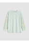 Green Soft Touch Oversize Women's Sweatshirt Tunic - 7