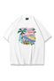 Unisex Oversized T-Shirt "The Venice Beach" Loose Fit Oversized White T-Shirt