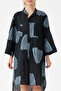 Black Italian Plus Size Ethnic Pattern Tunic Shirt Dress 42 - 46 Size - 5