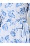 Floral Wrap Midi Dress With Tie-Belt - 5