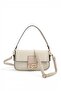 Sand - Sand Beige Houndstooth Plaid Women's Shoulder Bag Sp1179 - 4