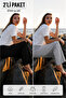 2Pcs Women's Aura Series Tracksuit Bottom Double Pack Comfortable Fit Pocketed Sports Bottom Two Yarns Polyviscon - 6