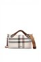 Cream - Tan Plaid Women's Crossbody Bag Sp1288 - 5