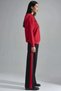 Soft Touch Modal Fabric Hooded Embroidered Long Wide Leg Two-Piece Set - 4