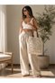 Knitted Lace Rose Patterned Lined Vintage Shoulder Bag - 7