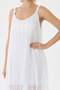White Italian Lace Short Dress with Straps, Sizes 40 - 44 - 6