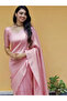 Pink Lichi Silk Saree - MAF3155 | Pink