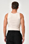 Men's Halter Neck Combed Cotton Camisole Fitted Molded Ribbed Sportsman Lycra Undershirt - 5