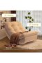 Rocking Chair with Footsrest, Adjustable Recliner Upholstered Lazy Sofa, 30-Degree Backrest, Luxury - 3