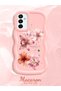 Samsung Galaxy M23 Compatible Case Camera Protector Pink Silicone Couple Phone Case Floral Pattern - 2