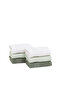 Balera 6-Piece 100% Cotton Hand & Face Towel Set - Sage/Ecru/Green - 4