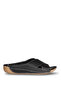 Woods 02 Black Genuine Leather Women's Slippers - 2