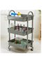 TROLLEY 3 TIER GREY 35 x 45 x 80 CM - 4
