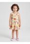 Girls Yellow Bunny Fruit Print Dress