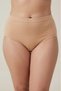 Women's 10 Pieces Skin Color High Waist Plus Size Cotton Elastic Waist Mommy Panties Underwear - 2