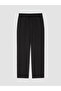Black Elastic Waist Women's Trousers - 4