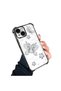 iPhone 15 Compatible Transparent Back Panel Four-Corner Reinforced Impact Protection Glossy Edge Silicone Case - 3