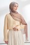 Organic Touch Viscose Blend Patterned Shawl - Dark Vision - Ecru - 4
