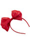 Red Organza Bow Girl's Crown - 2