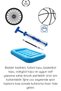 # Handpump Metal Handheld Air Pump 30 Psi Mini Bike Tire Ball Inflator Pump with Aluminum Body and Needle Tip Manual Portable Football Basketball Volleyball Vehicle Camping Sports Pump - 2