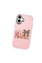 Pink Silicone Case with Shock-Absorbing Camera Protections Compatible with iPhone 16 Plus - 3
