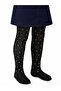 File Honeycomb Patterned Stoned Pantyhose for 2-12 Years - Black