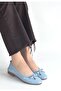 Jnues Blue Genuine Leather Orthopedic Ballerinas - 5